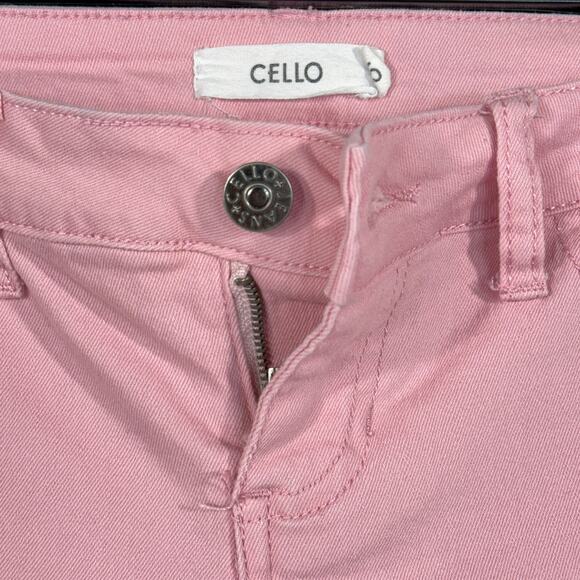 Cello Juniors SZ 5 Skinny Jeans Stretch Low-Rise Zip-Fly Rear Pockets Pink - Picture 6 of 9
